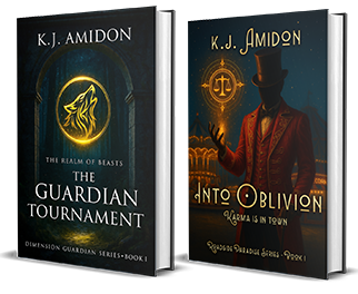 Covers of Dimension Guardian and Roadside Paradise